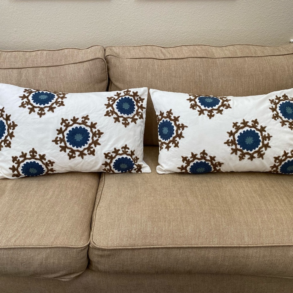 Pottery Barn pillow covers